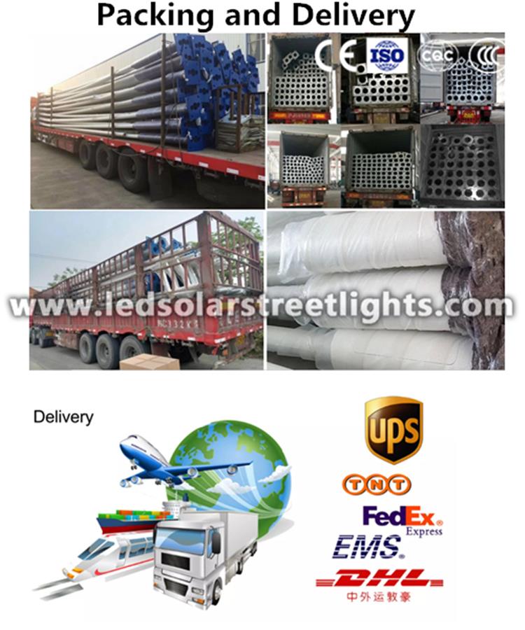 Deliver,Shipping and Serving of street light post