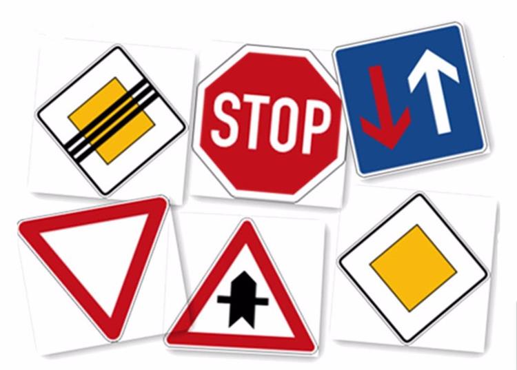 reflective street signs
